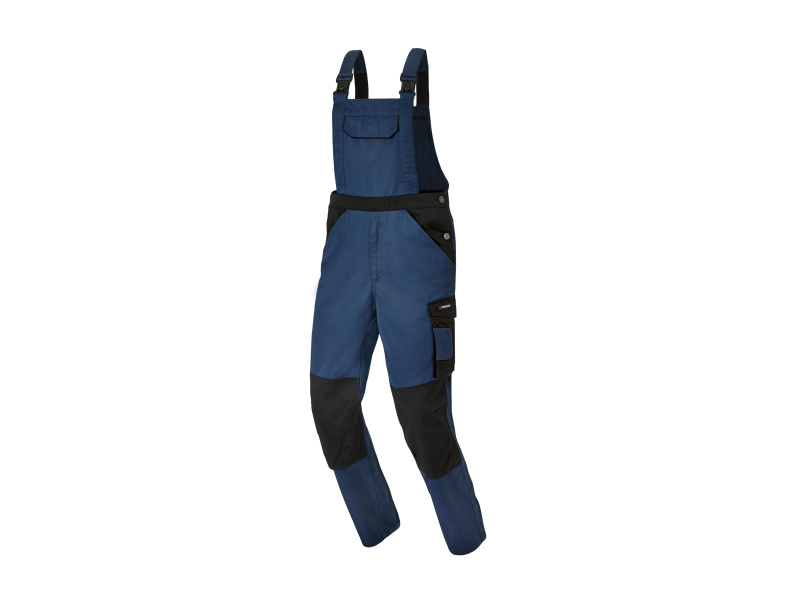 Parkside® Pánské pracovní kalhoty s laclem (modrá, 58)