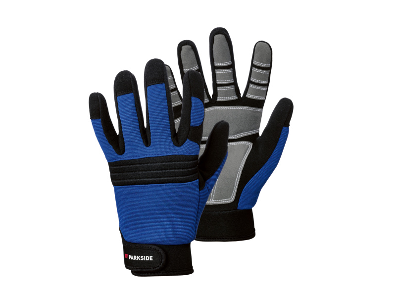 Parkside® Dámské / Pánské pracovní rukavice (modrá/černá, 11)