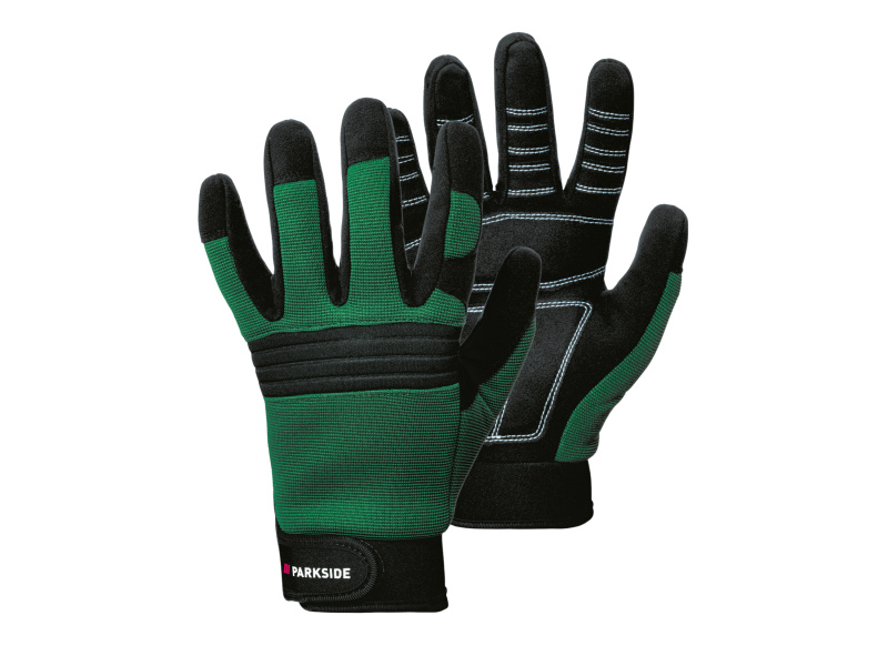 Parkside® Dámské / Pánské pracovní rukavice (zelená/černá, 9)