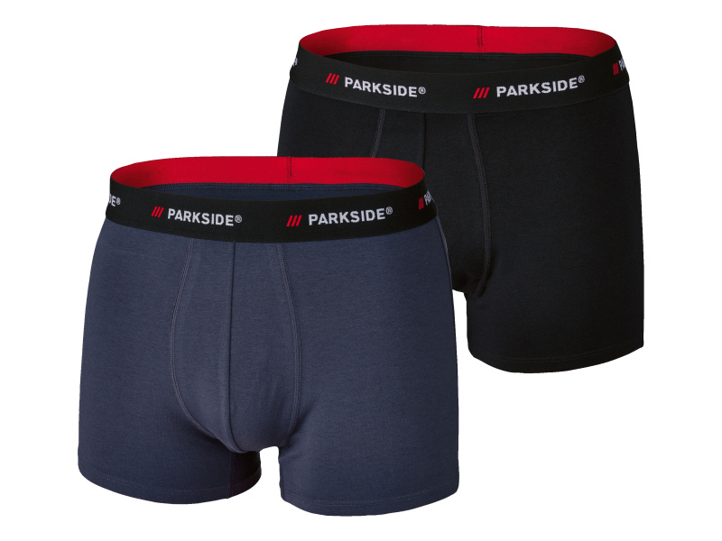 Parkside® Pánské boxerky, 2 kusy (černá/modrá, 5/M)