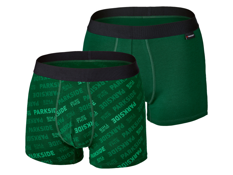 Parkside® Pánské boxerky, 2 kusy (zelená, 5/M)