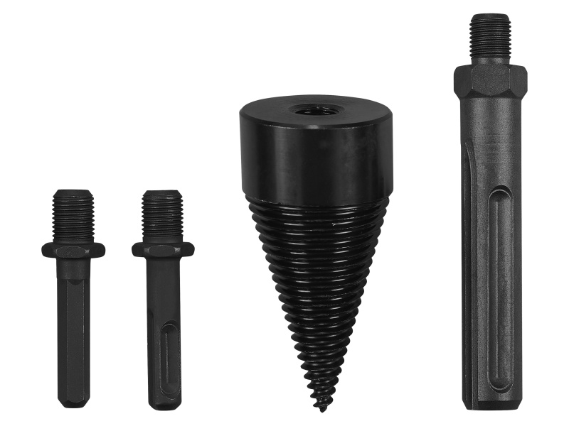 Parkside® Rotační rašple / Kartáč na strukturování dřeva / Sada rašplí a záhlubníků / Vrták na štípání dřeva (vrták na štípání dřeva, 4 kusy)