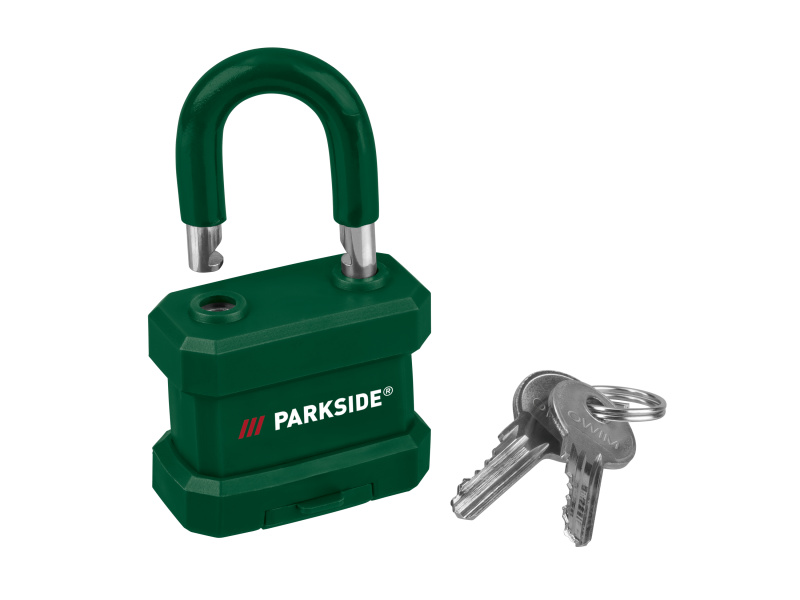 Parkside® Visací zámek / Ocelové lanko na visací zámek (venkovní visací zámek)