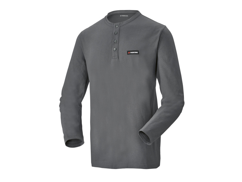 Parkside® Pánské triko s dlouhými rukávy (šedá, S (44/46))