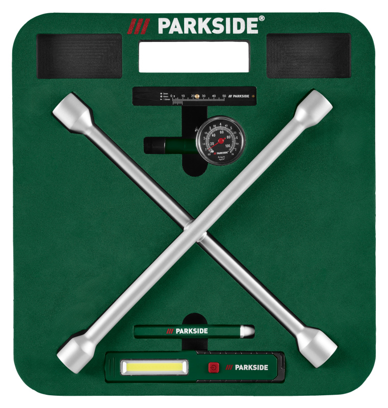 Parkside® Sada křížových klíčů na kola s podložkou pod kolena a příslušenstvím Prsk 6 A1
