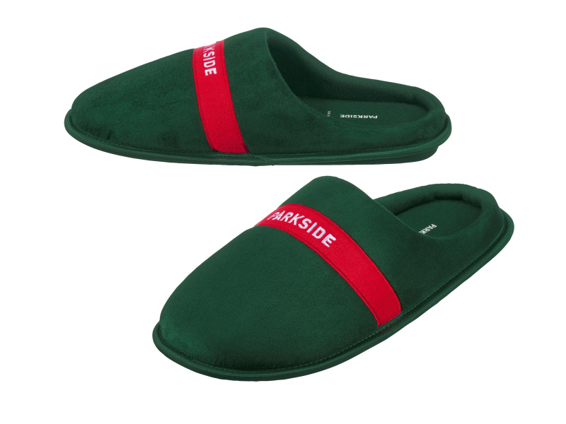 Parkside® Pánská domácí obuv (zelená/červená, 42/43)