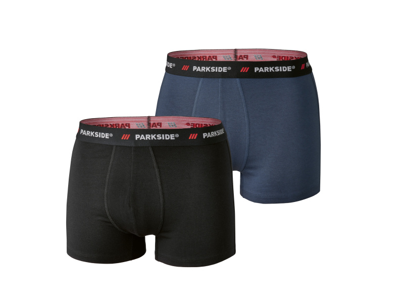 Parkside® Pánské boxerky, 2 kusy (černá / navy modrá, 5/M)