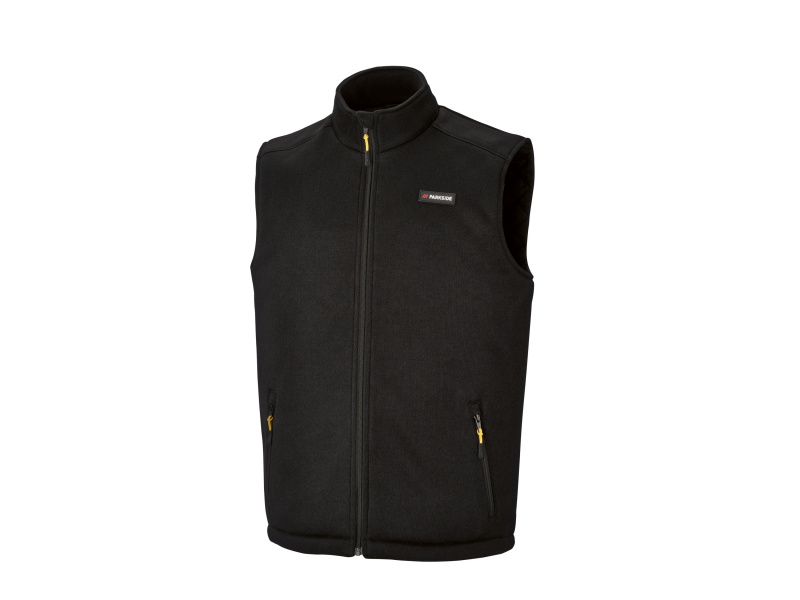 Parkside® Pánská vesta z pleteného fleecu (černá, S (44/46))