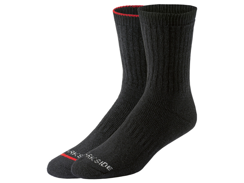Parkside® Pánské pracovní termo ponožky, 2 páry (černá, 39-42)