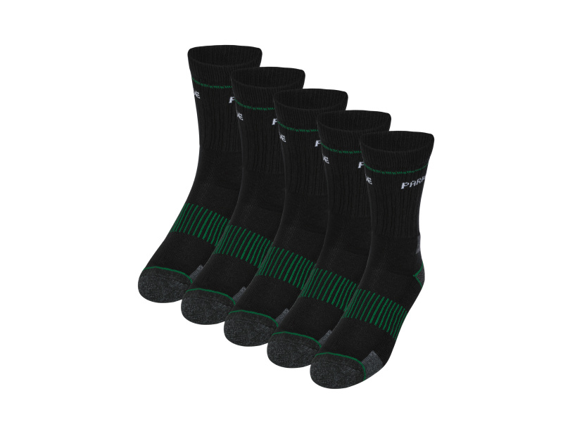 Parkside® Pánské pracovní ponožky, 5 párů (černá, 39-42)