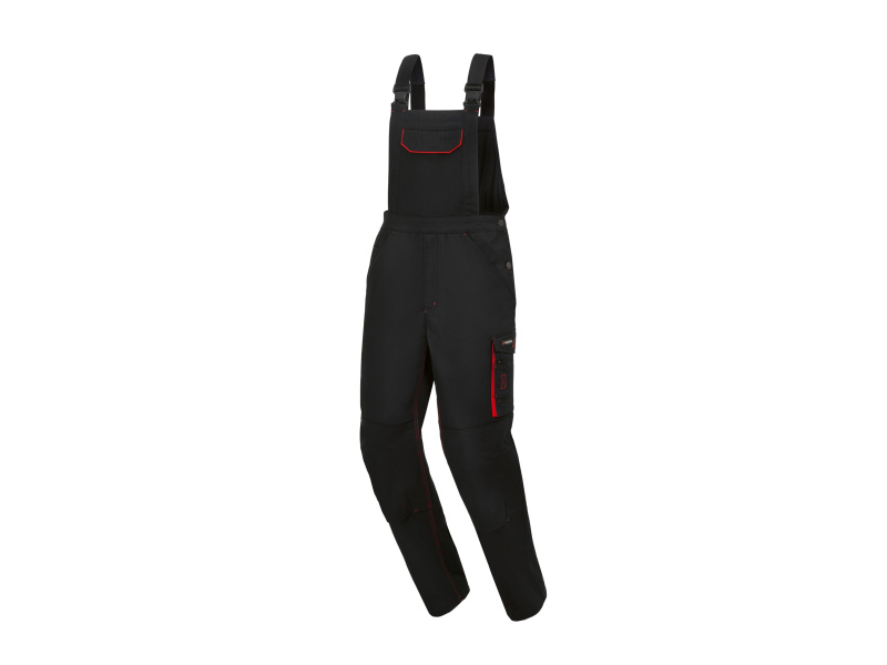 Parkside® Pánské zateplené pracovní kalhoty s laclem (černá, 54)