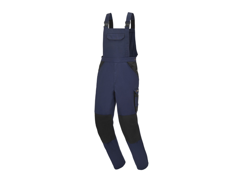 Parkside® Pánské zateplené pracovní kalhoty s laclem (tmavě modrá, 48)