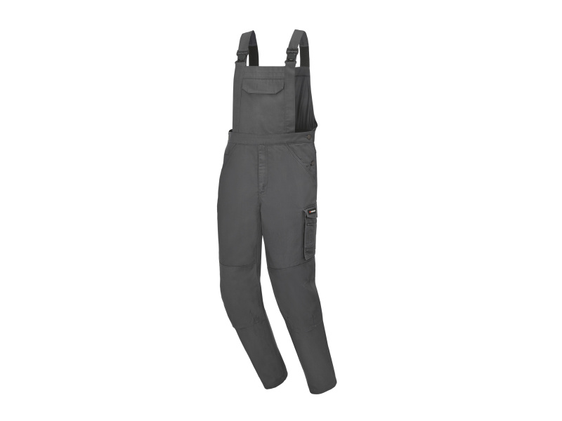 Parkside® Pánské zateplené pracovní kalhoty s laclem (šedá, 56)