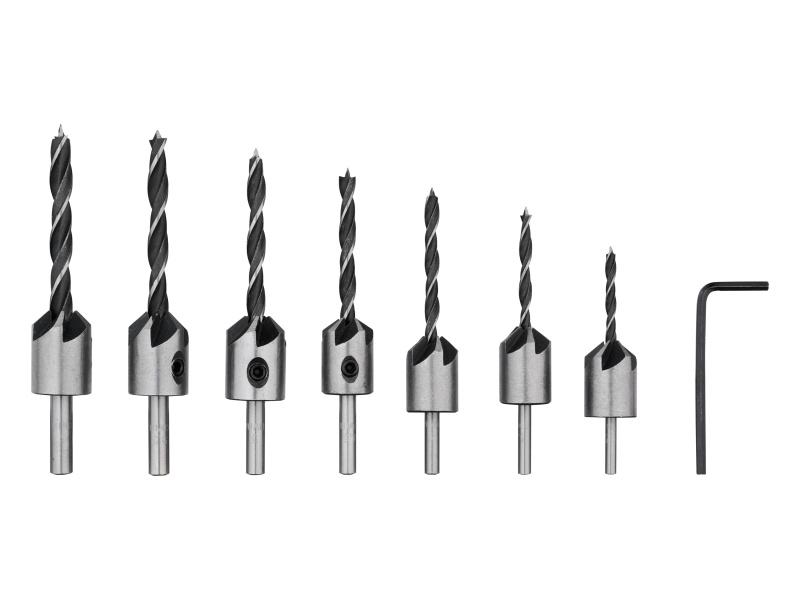 Parkside® Sada speciálních vrtáků PSB 6 A1 (vrtáky se záhlubníky do dřeva)