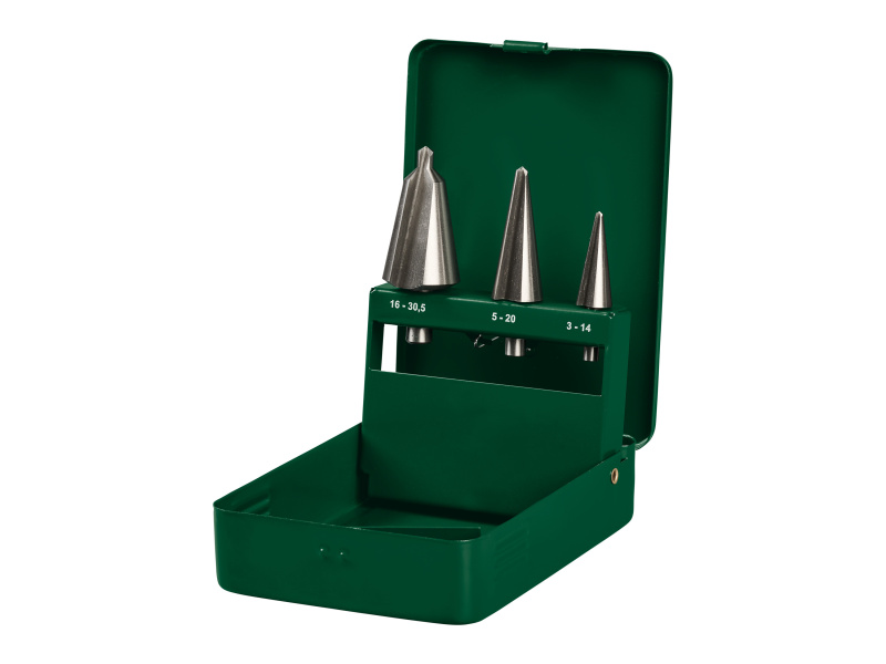 Parkside® Sada HSS vrtáků (sada HSS loupacích vrtáků do plechu, 3dílná)