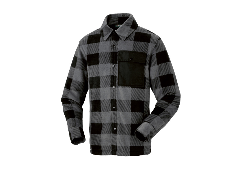 Parkside® Pánský flanelový overshirt (šedá, XL (56/58))