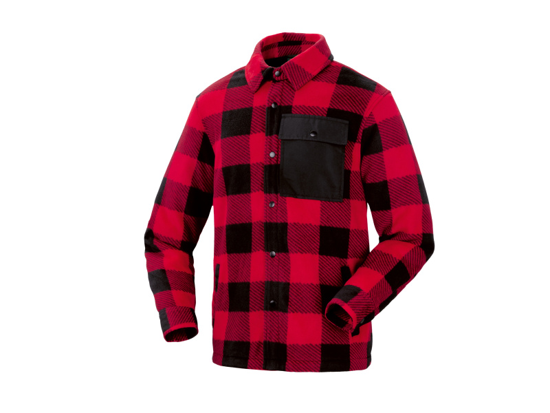Parkside® Pánský flanelový overshirt (červená, XXL (60/62))