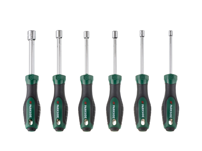Parkside® Sada šroubováků / Sada nástrčných klíčů a šroubováků, 6dílná (sada nástrčných klíčů a šroubováků)