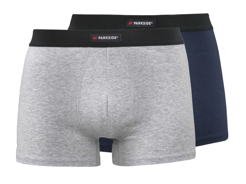 Parkside® Pánské boxerky, 2 kusy (navy modrá / šedá, 7/Xl)