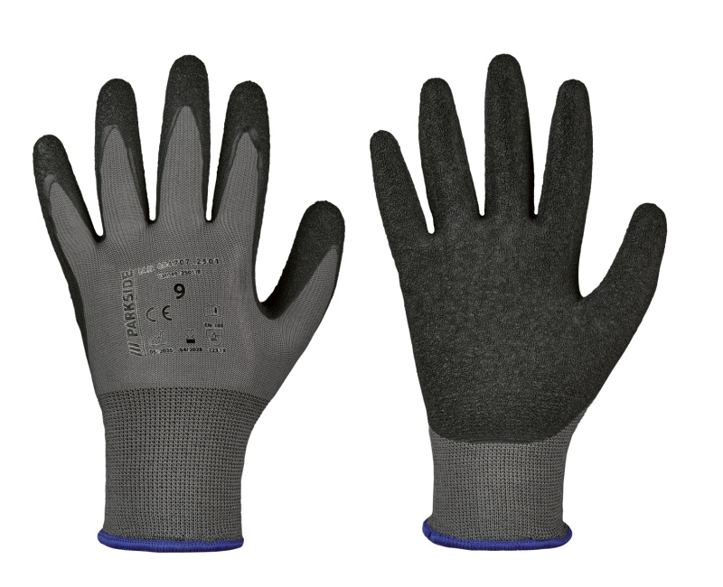 Parkside® Dámské / Pánské zimní pracovní rukavice (šedá/černá/modrá)