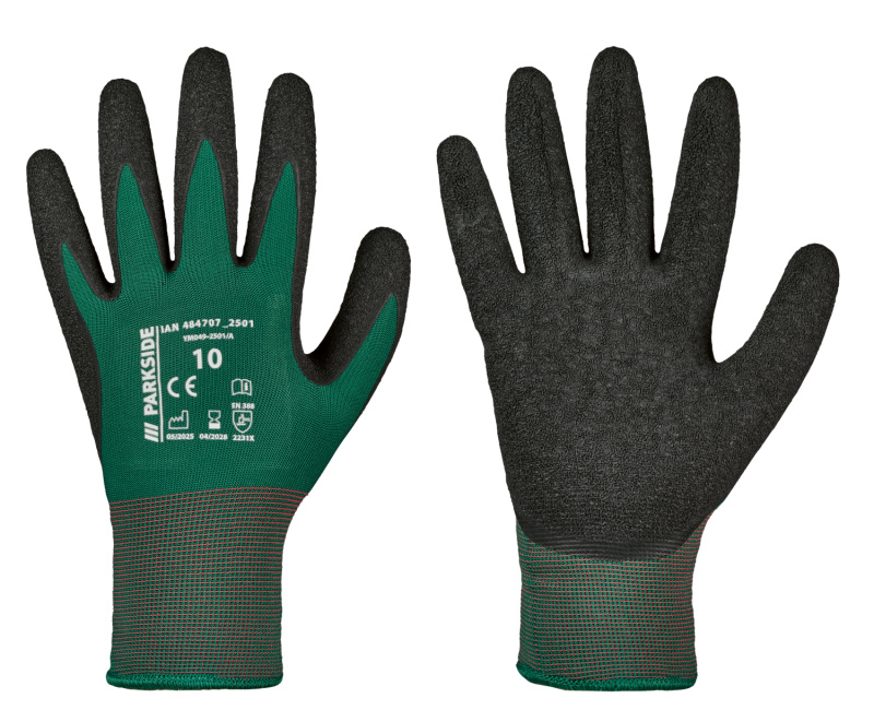 Parkside® Dámské / Pánské zimní pracovní rukavice (zelená/černá)