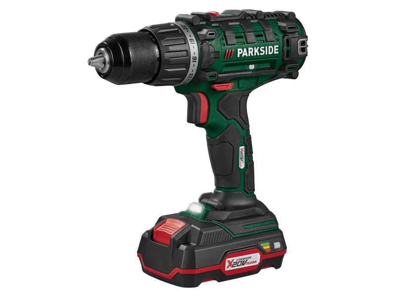 Parkside® Sada s aku vrtacím šroubovákem Pabs 20-Li G8