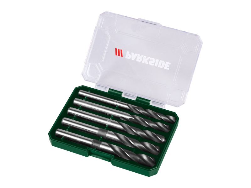 Parkside® Sada spirálových vrtáků HSS Pasp 2 A1, 4dílná / 5dílná (sada 5dílná)