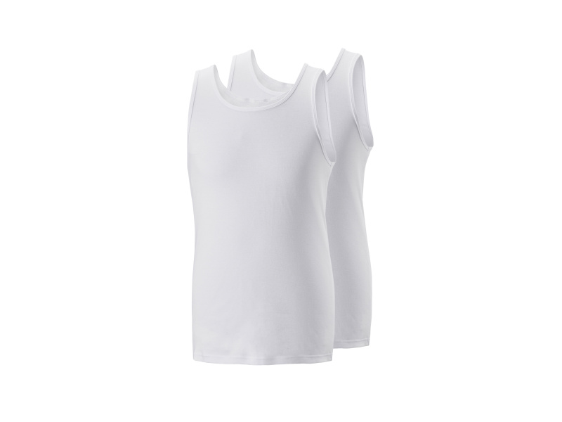 Parkside® Pánské tílko, 2 kusy (bílá, 4/S)
