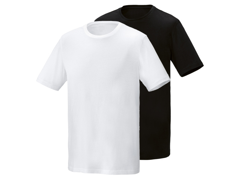 Parkside® Pánské triko, 2 kusy (černá/bílá, S (44/46))