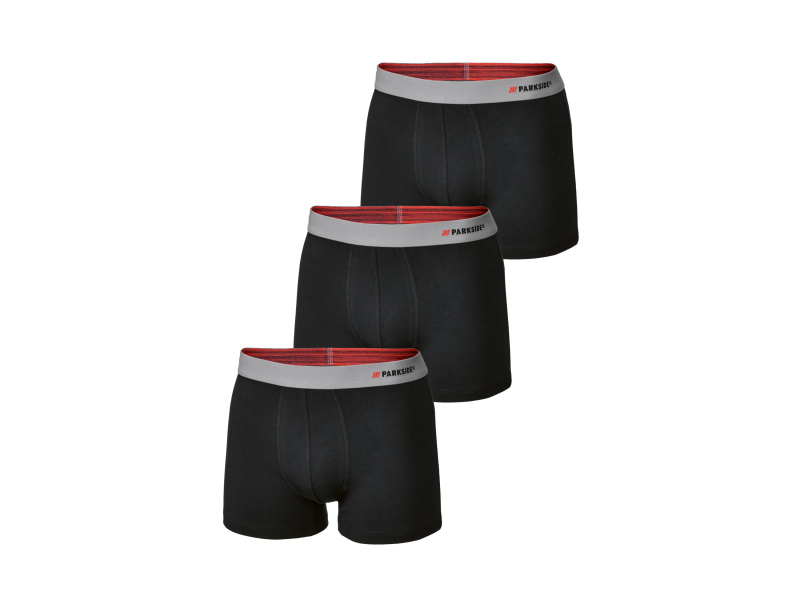 Parkside® Pánské boxerky, 3 kusy (černá, 5/M)