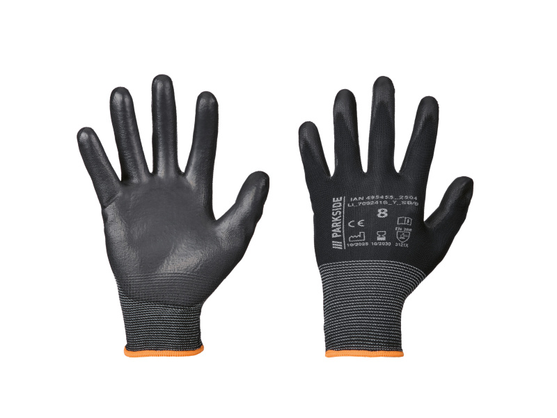 Parkside® Pracovní rukavice, 3 páry (Midi Flex, 8)