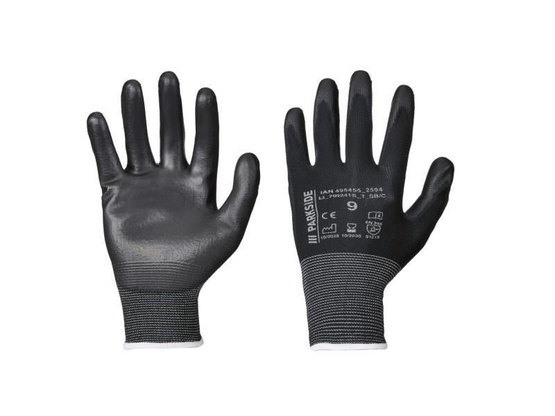 Parkside® Pracovní rukavice, 3 páry (Midi Flex, 9)