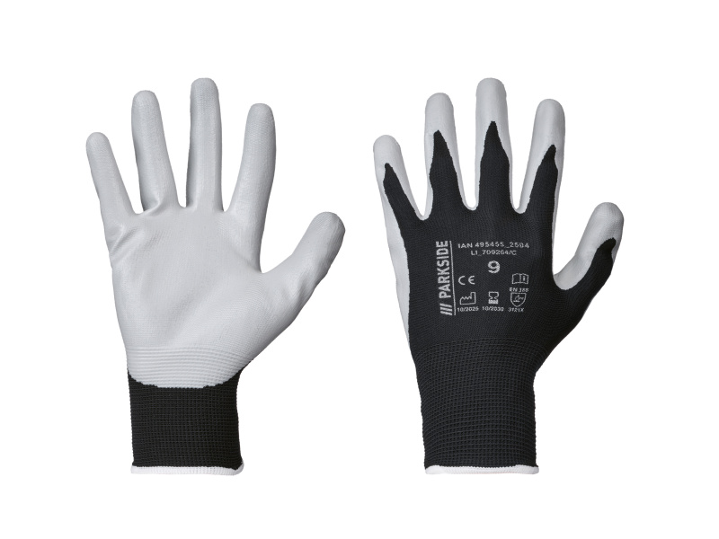 Parkside® Pracovní rukavice, 3 páry (Nano Flex, 9)
