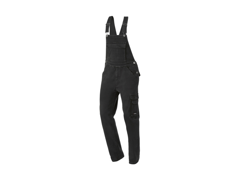 Parkside® Pánské pracovní kalhoty s laclem (černá, 52)