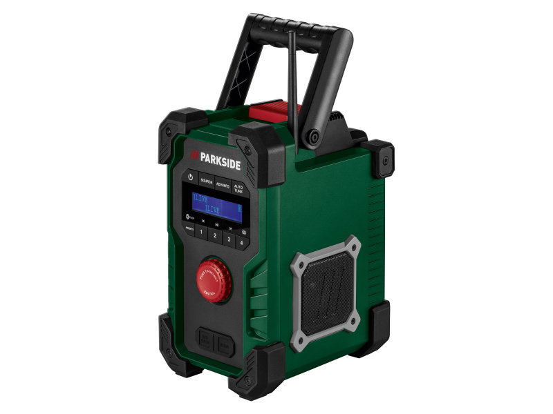 Parkside® Aku stavební rádio PBR 10 A1 – bez akumulátoru a nabíječky