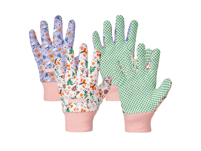 Parkside® Dětské zahradní rukavice, 2 páry (bílá / lila fialová, 4)
