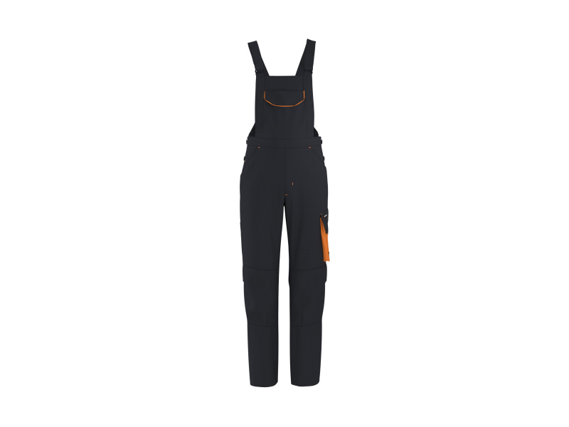 Parkside® Pánské pracovní kalhoty s laclem (černá, 48)