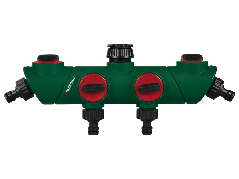 Parkside® Zalévací tyč / Zahradní postřikovač / 4cestný rozdělovač vody (4cestný rozdělovač vody)