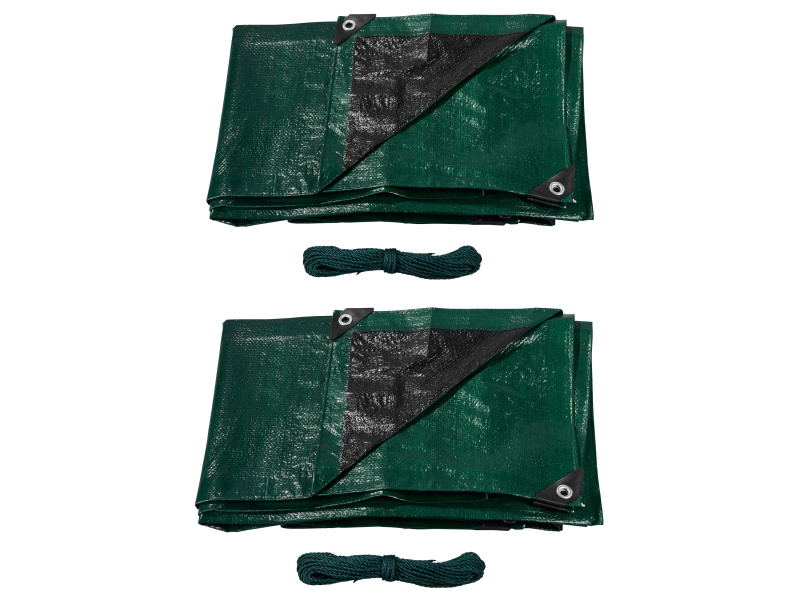 Parkside® Univerzální ochranná plachta, 2 x 3 m, 2dílná sada
