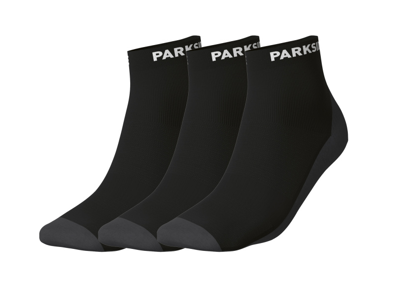 Parkside® Pánské pracovní ponožky, 3 páry (černá, 39/42)