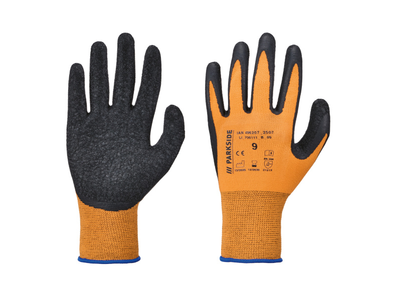 Parkside® Dámské/Pánské pracovní rukavice (oranžová, 9)