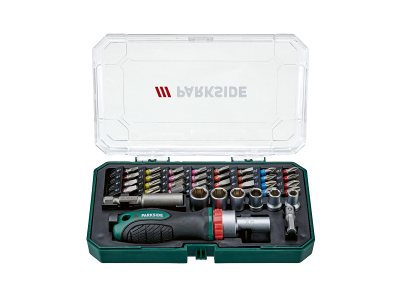Parkside® Sada přesných nástrojů a nástrčných klíčů (sada mini ráčnových šroubováků)