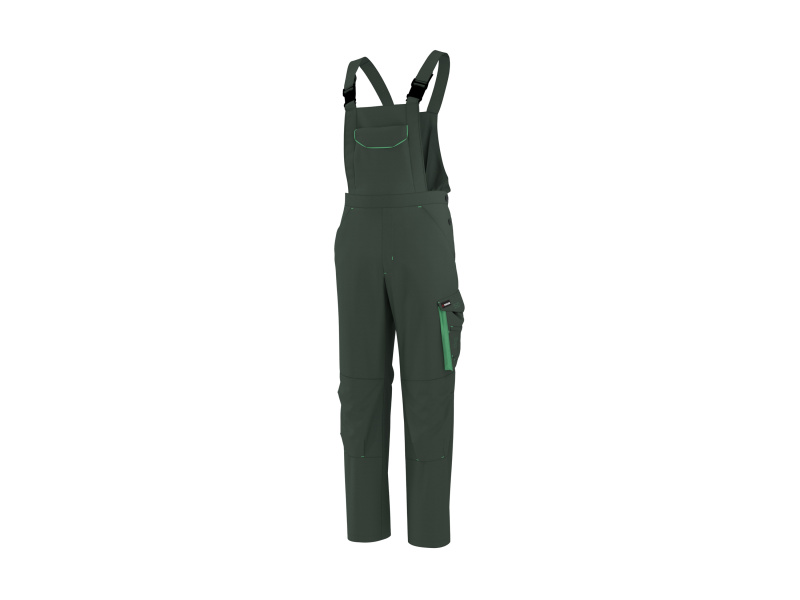 Parkside® Pánské pracovní kalhoty s laclem (zelená, S (44/46))