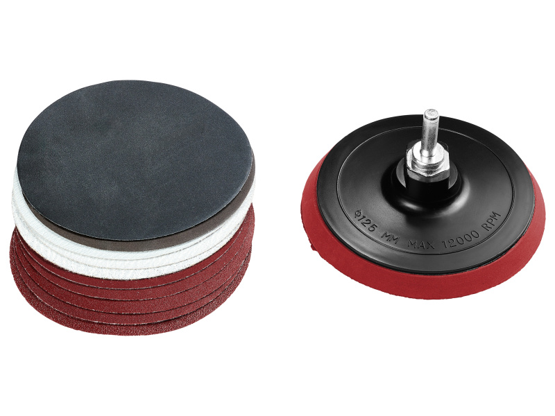Parkside® Příslušenství k úhlové brusce, Ø 125 mm (brusný kotouč + sada brusného papíru)