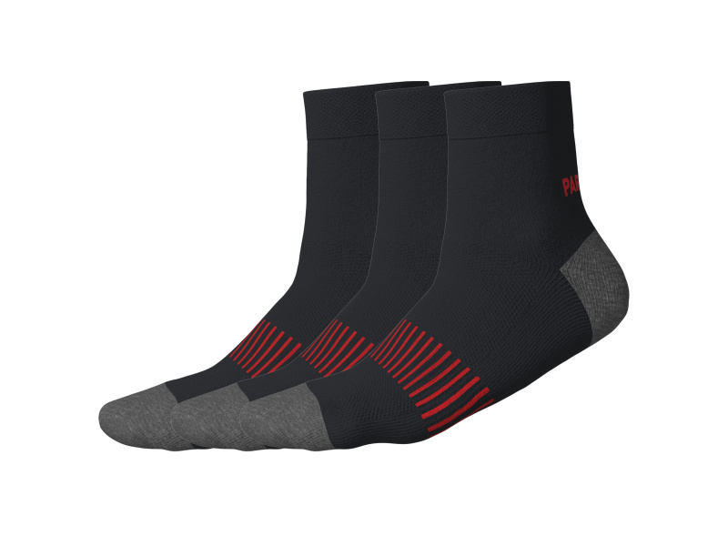 Parkside® Pánské pracovní ponožky, 3 páry (černá, 43-46)