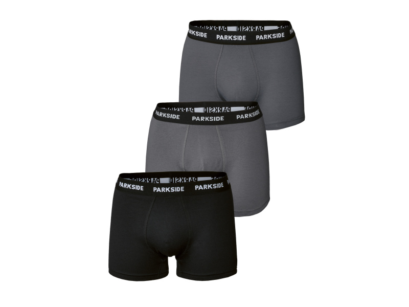 Parkside® Pánské boxerky, 3 kusy (černá/šedá, 6/L)