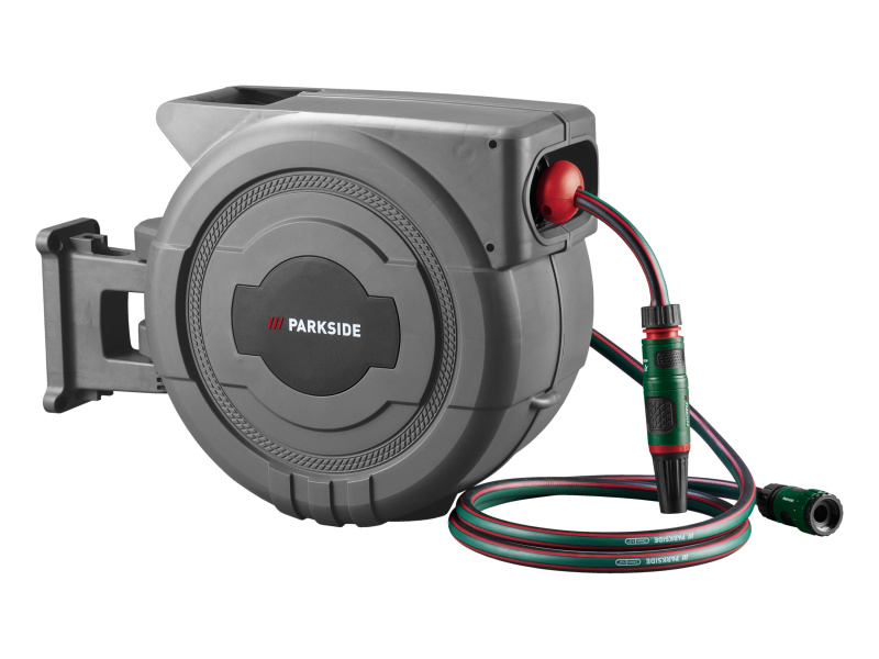 Parkside® Nástěnný hadicový buben, 15 m (antracitová)