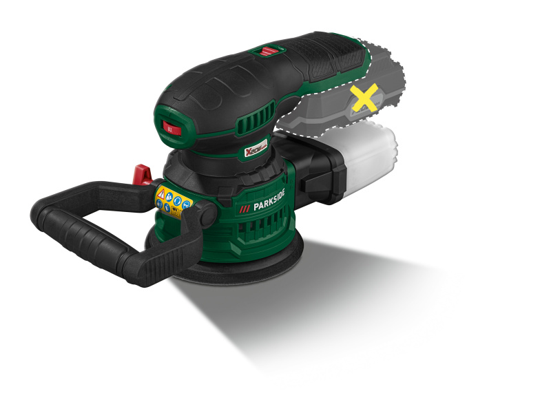 Parkside® Aku excentrická bruska Paexs 20-Li B2 – bez akumulátoru a nabíječky