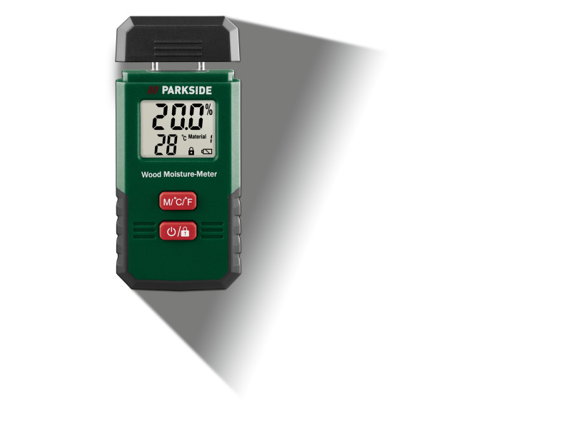 Parkside® Multifunkční detektor / Měřič vlhkosti Pmshm 2 A3 (měřič vlhkosti dřeva)