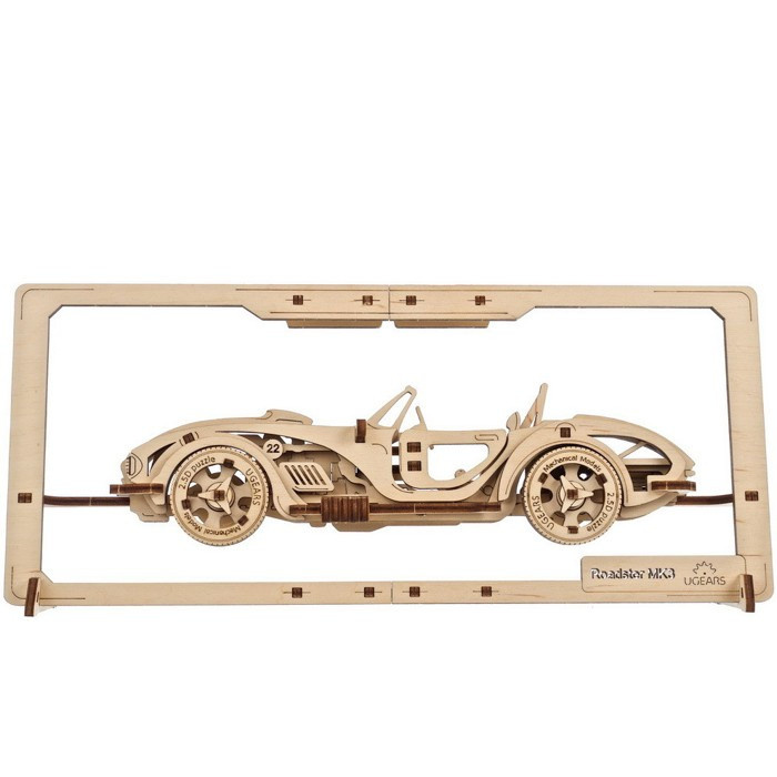 Ugears 2,5D dřevěné mechanické puzzle Roadster MK3